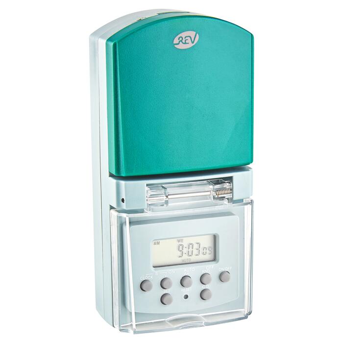 Rev Ritter Rev Ritter Zeitschaltuhr Digital Ip 44 Integrierter Kinderschutz Countdown Und Zufallsfunktion Tages Wochenend Wochenprogramm ǀ Toom Baumarkt