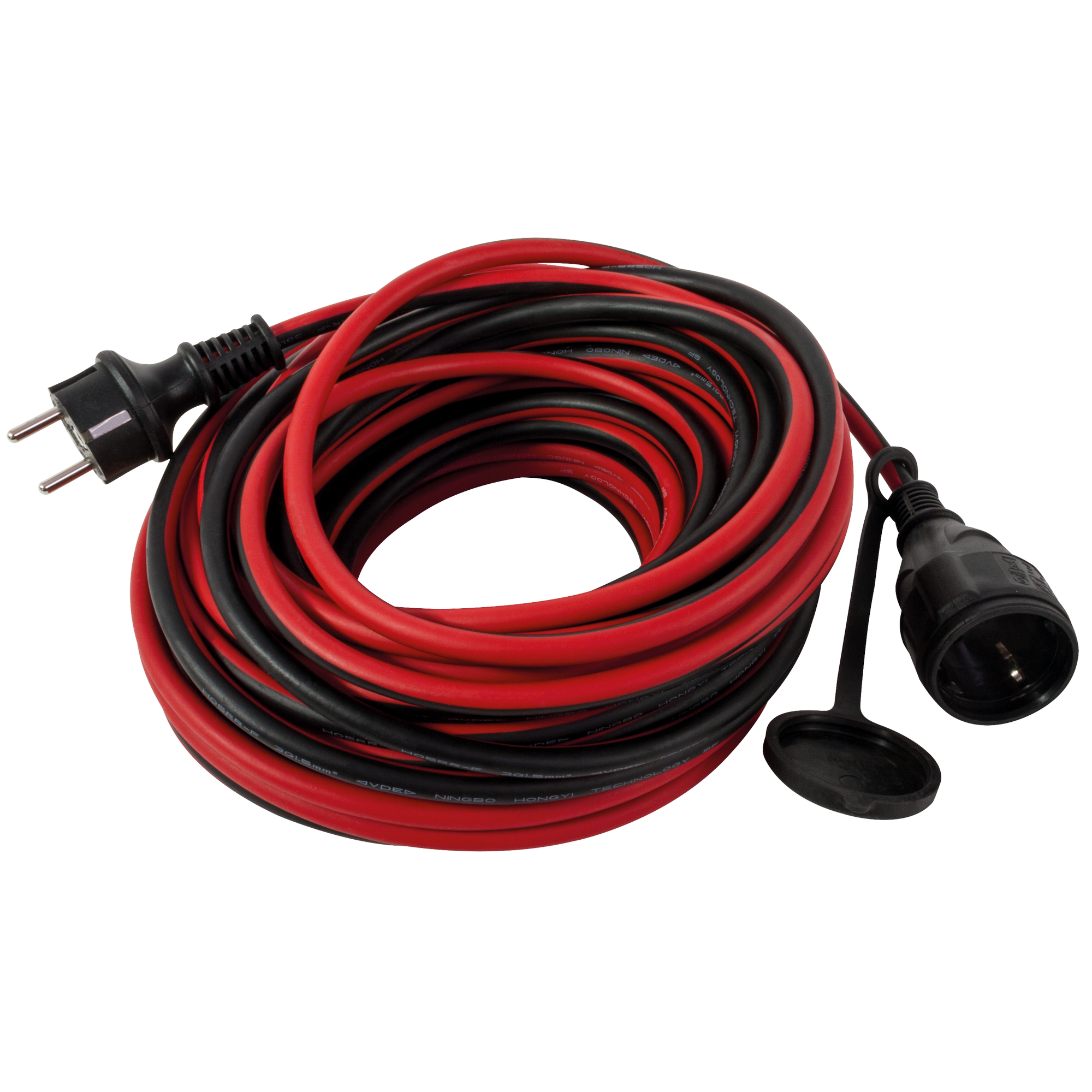 Verlängerungskabel rot schwarz 25 m