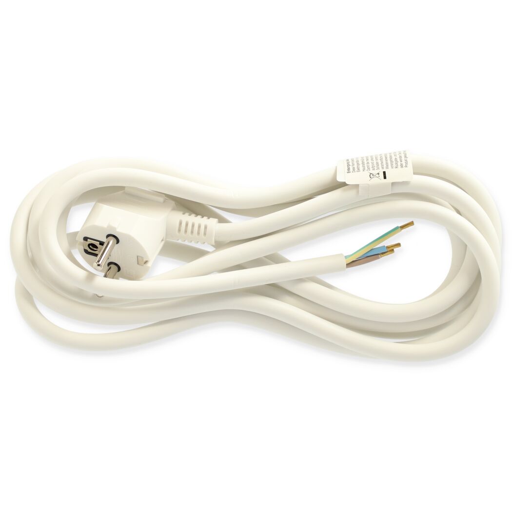 Anschlussleitung H05VV-F 3G1,5 mm² weiß 3 m