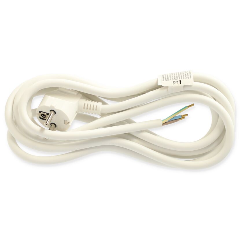Anschlussleitung H05VV-F 3G1,5 mm² weiß 3 m