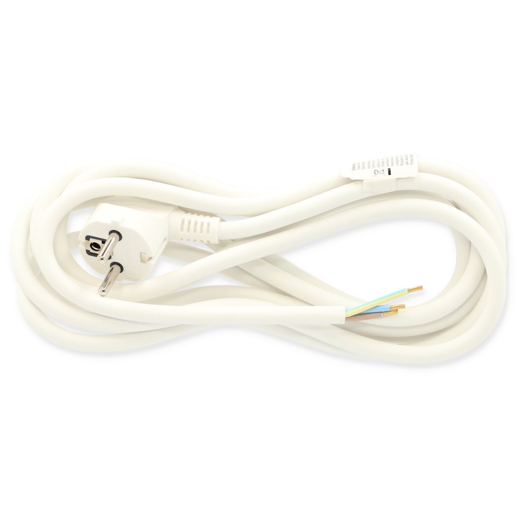 Anschlussleitung H05VV-F 3G1,5 mm² weiß 3 m