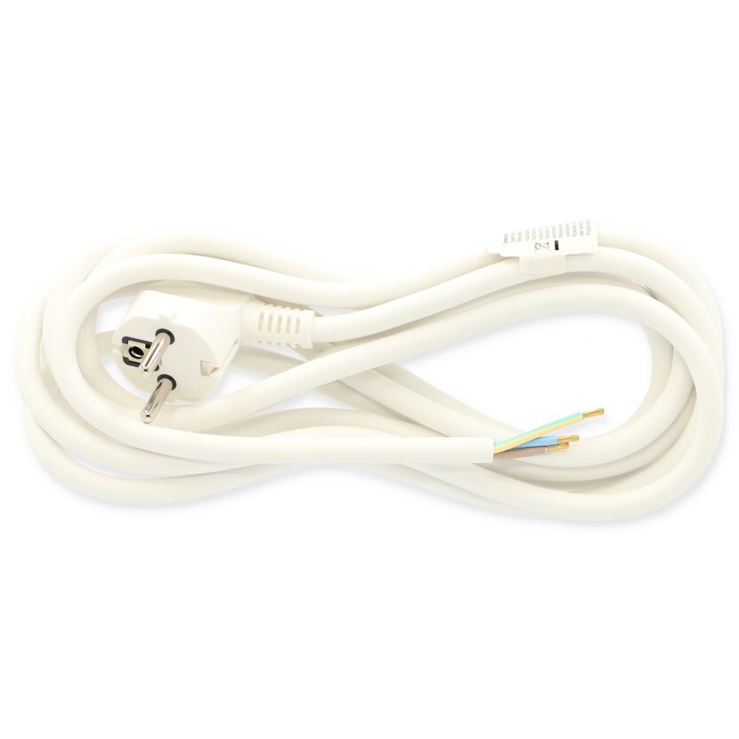 Anschlussleitung H05VV-F 3G1,5 mm² weiß 5 m