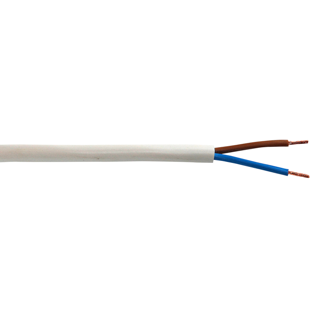 Bild von Schlauchleitung H03VV-F 2 x 0,75 mm² weiß