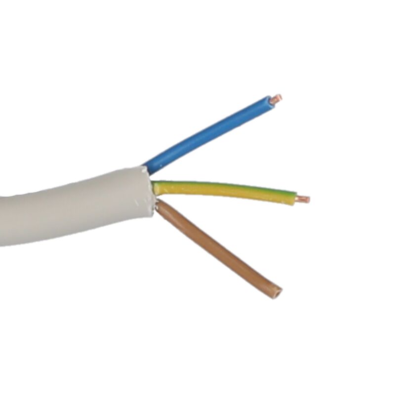 Abisoliertes dreiadriges Kabel