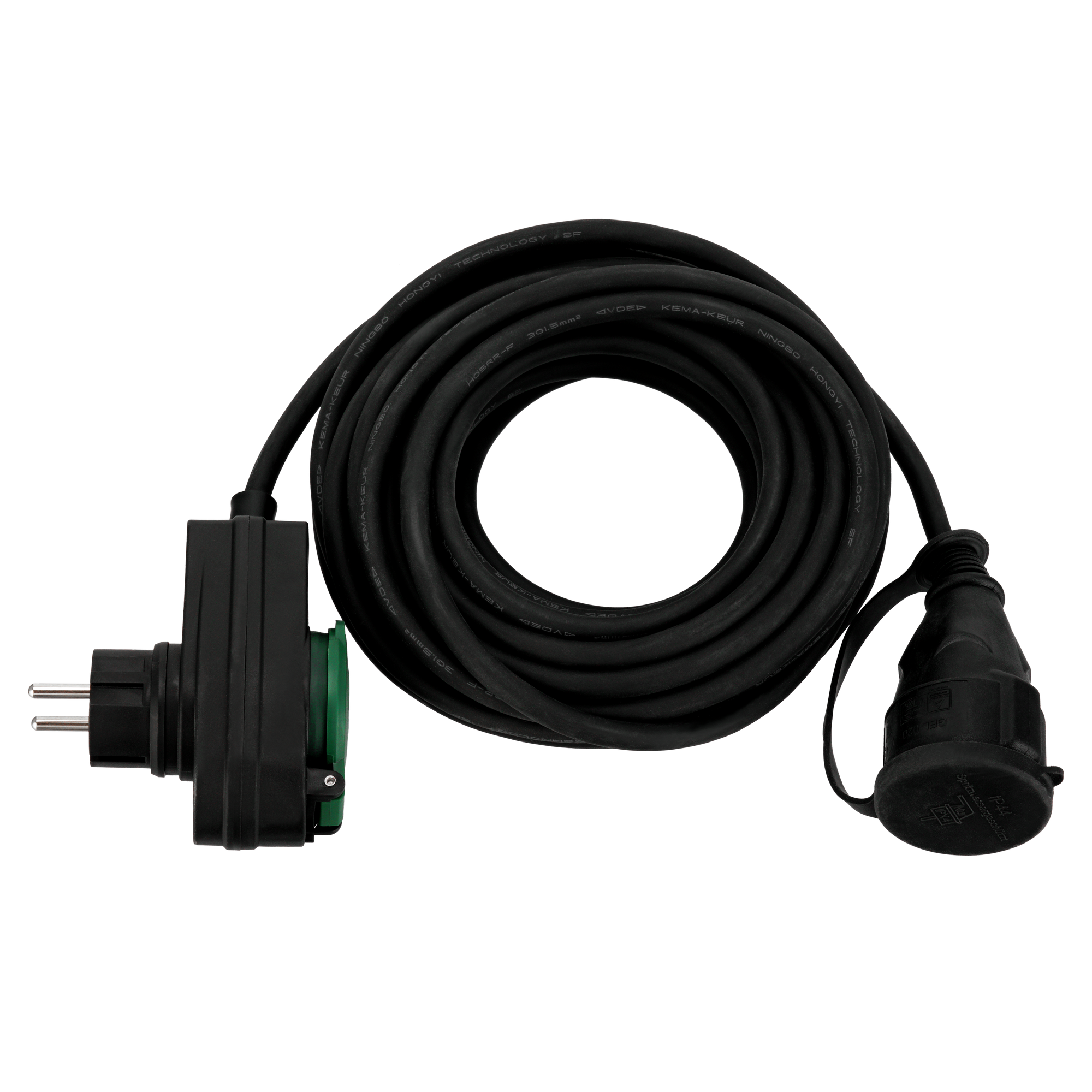 Verlängerungskabel schwarz  10 m