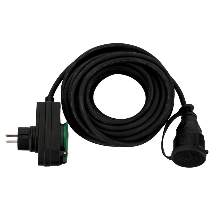 Verlängerungskabel schwarz  10 m