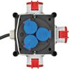 Gummi-Stromverteiler 3x CEE 400V/16A, 3x 230V/16A