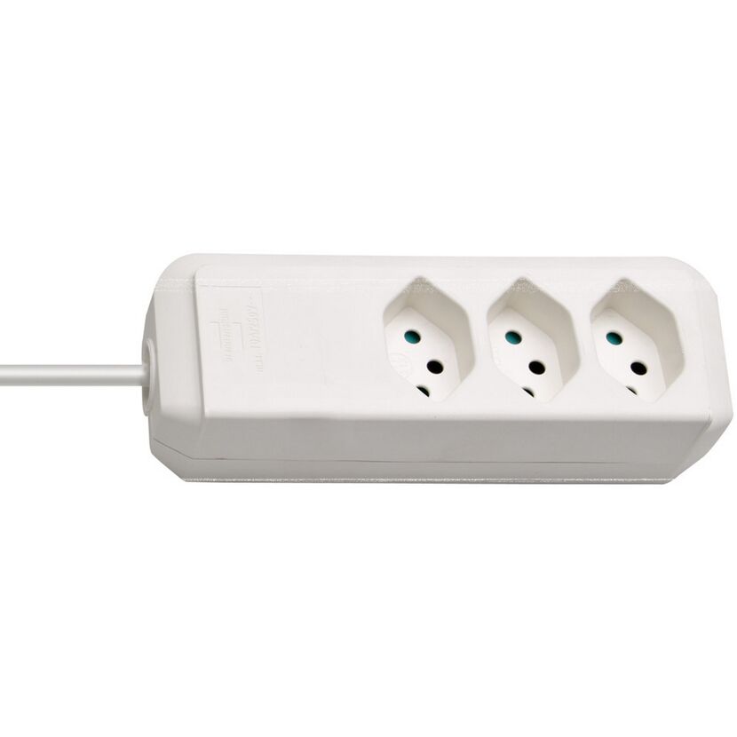 Steckdosenleiste 'Eco-Line' weiß 3-fach 1,5 m