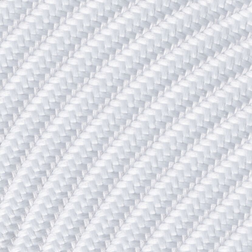 Weißes Textilkabel 3 x 0,75 mm2