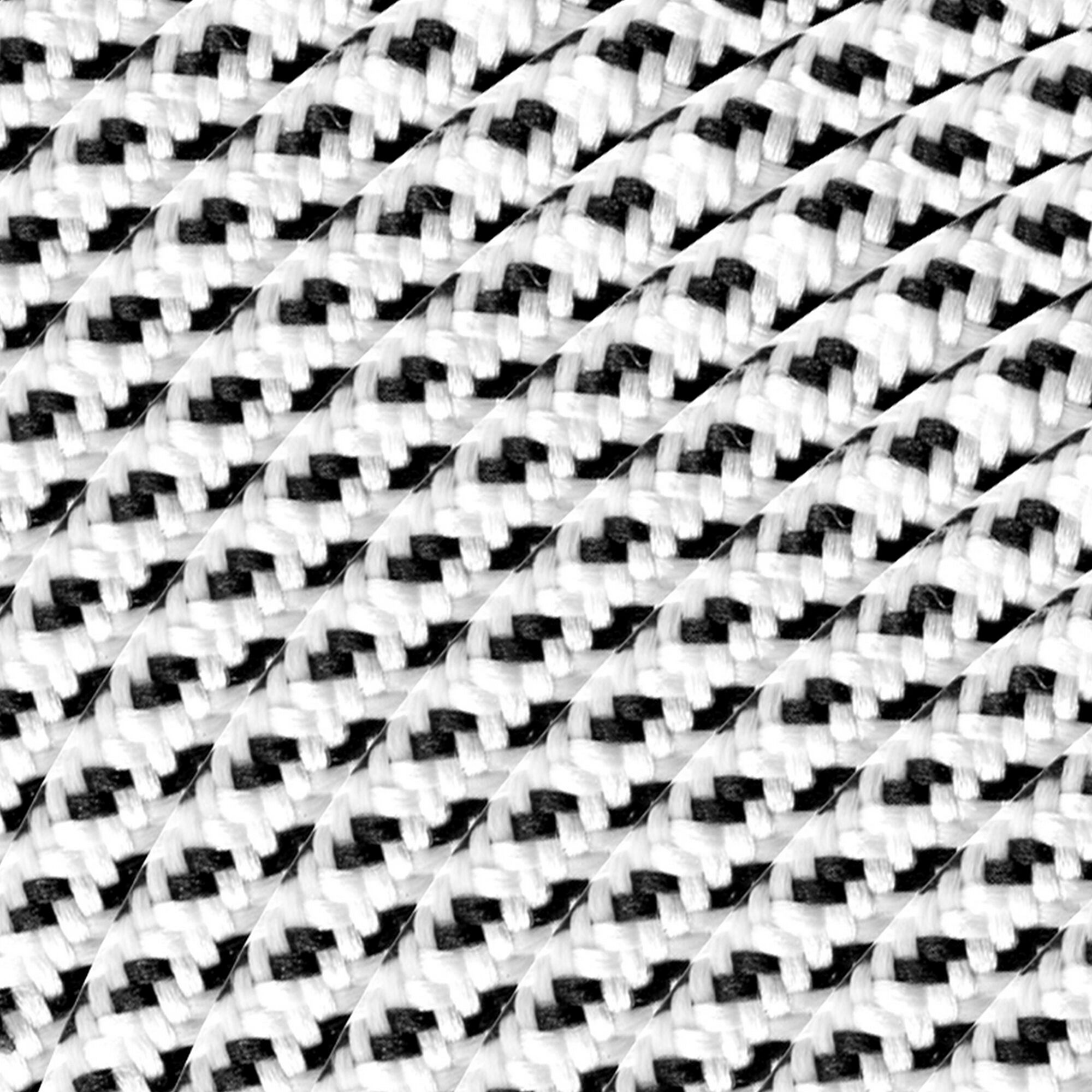 Schwarz-weißes Textilkabel
