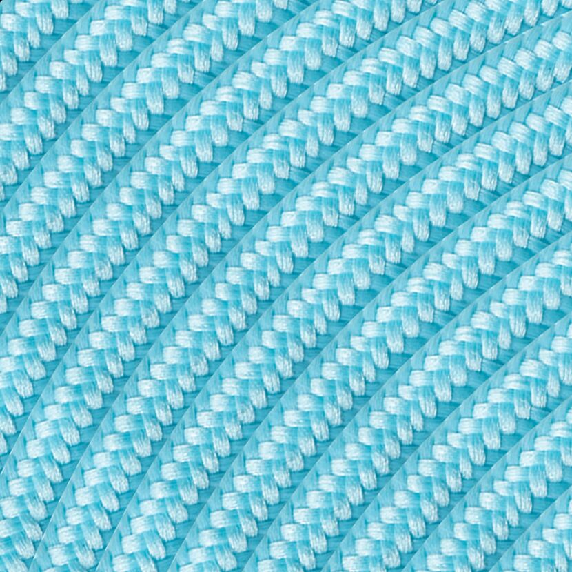 Textilkabel 'Home Sweet Home' Blau Ø 0,75 x 30 m