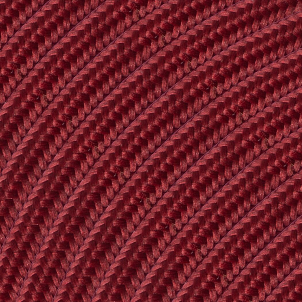 Kabel 'Home Sweet Home' Kunststoff dunkelrot 230 V Ø 0,75 mm x 30 m