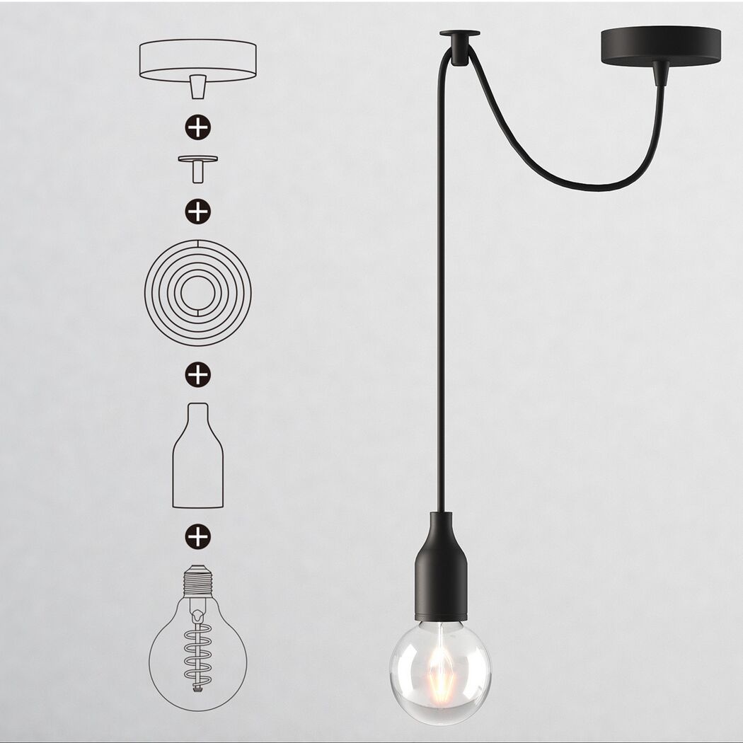 Kabel 'Home Sweet Home' Kunststoff dunkelrot 230 V Ø 0,75 mm x 30 m