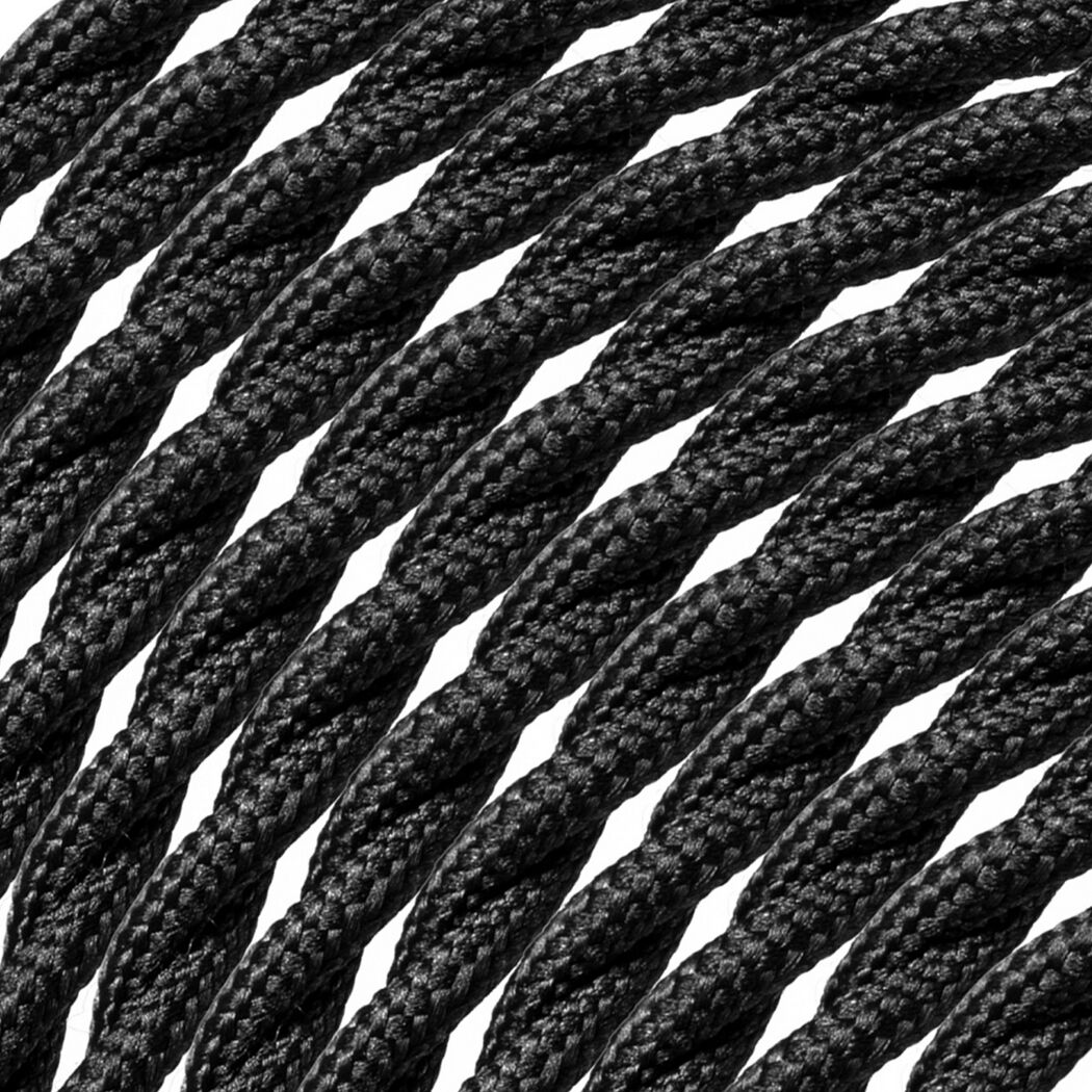 Kabel 'Home Sweet Home' Kunststoff schwarz 230 V Ø 0,75 mm x 30 m