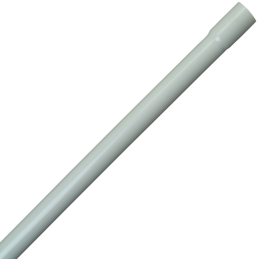 Starres, graues ISO-Rohr, 2 m lang