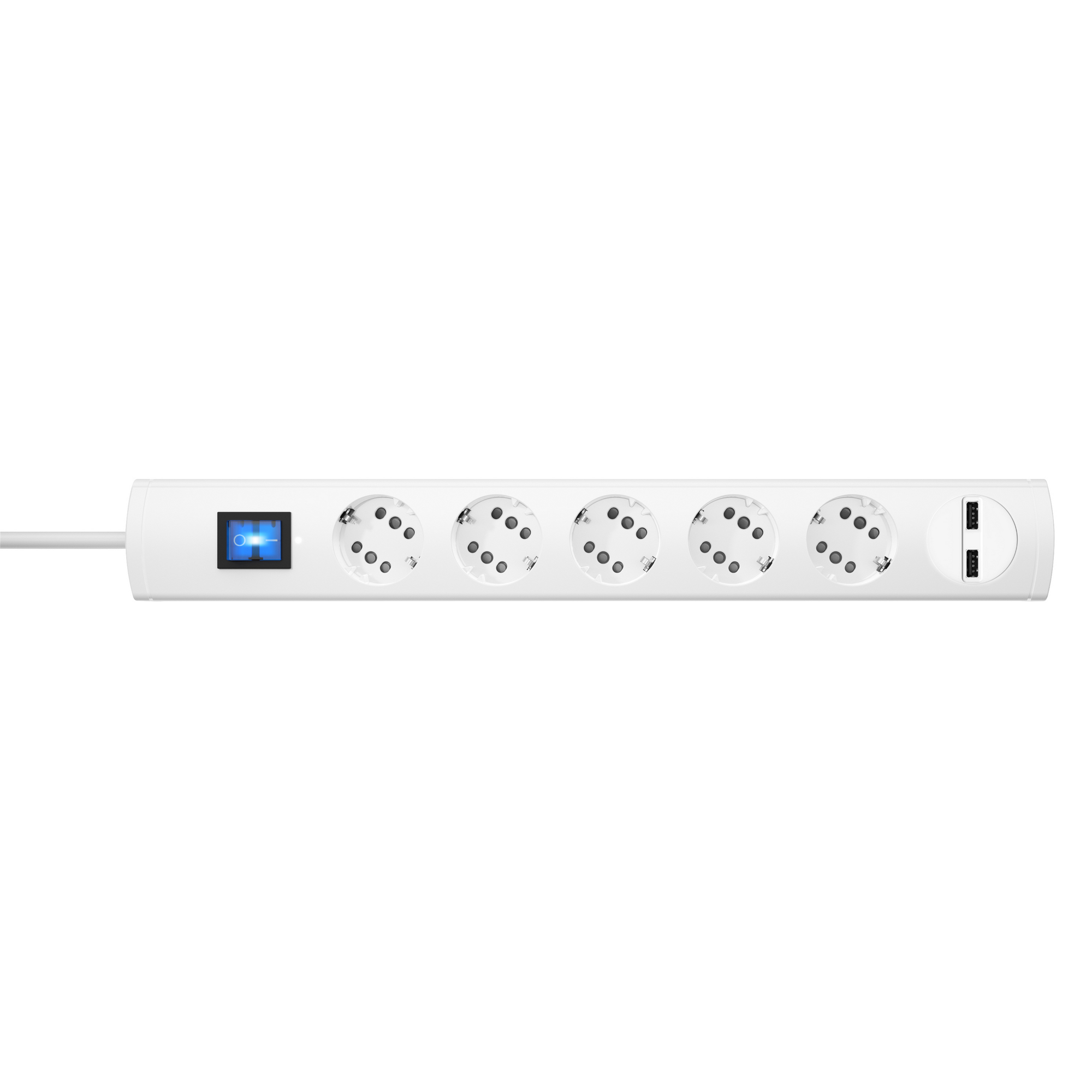 Steckdosenleiste 'Unoversal Plus' mit USB weiß 5-/10-fach + product picture