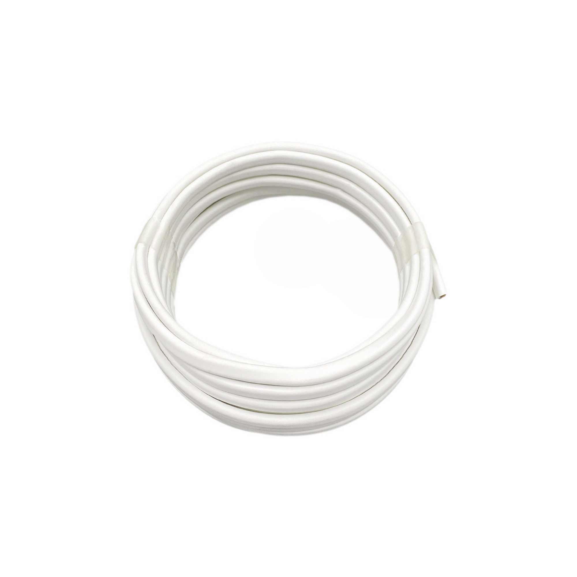 Schlauchleitung fl H03VVH2F 2 x 0,75 5 m weiß