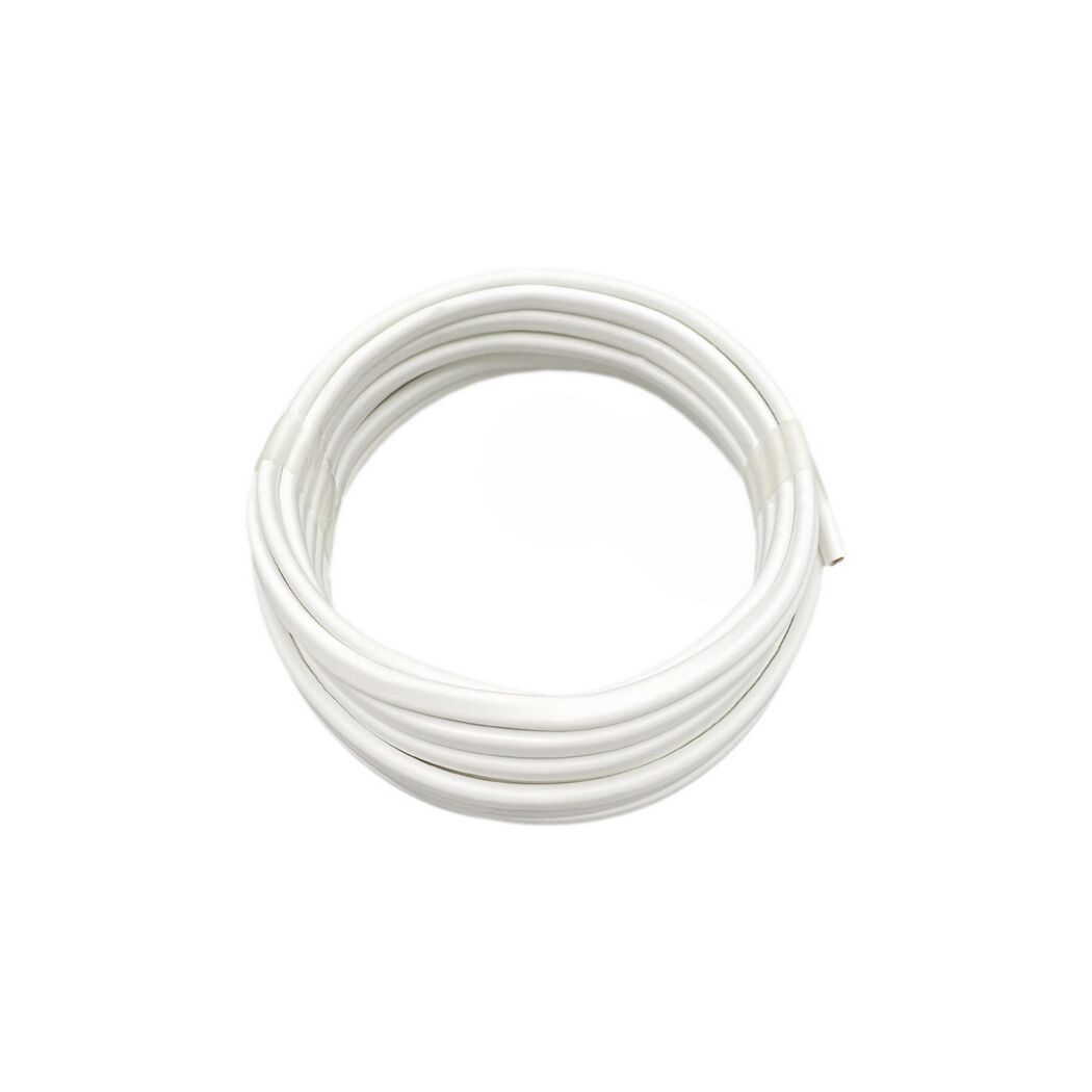 Schlauchleitung fl H03VVH2F 2 x 0,75 5 m weiß