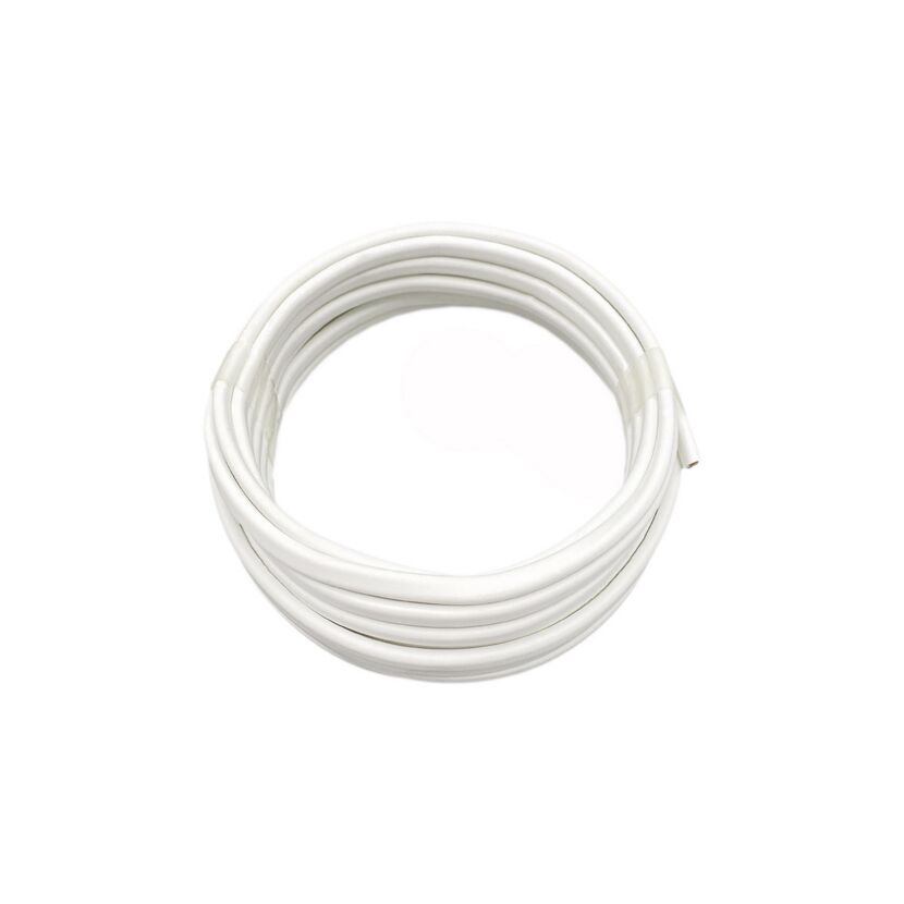 Schlauchleitung fl H03VVH2F 2 x 0,75 5 m weiß