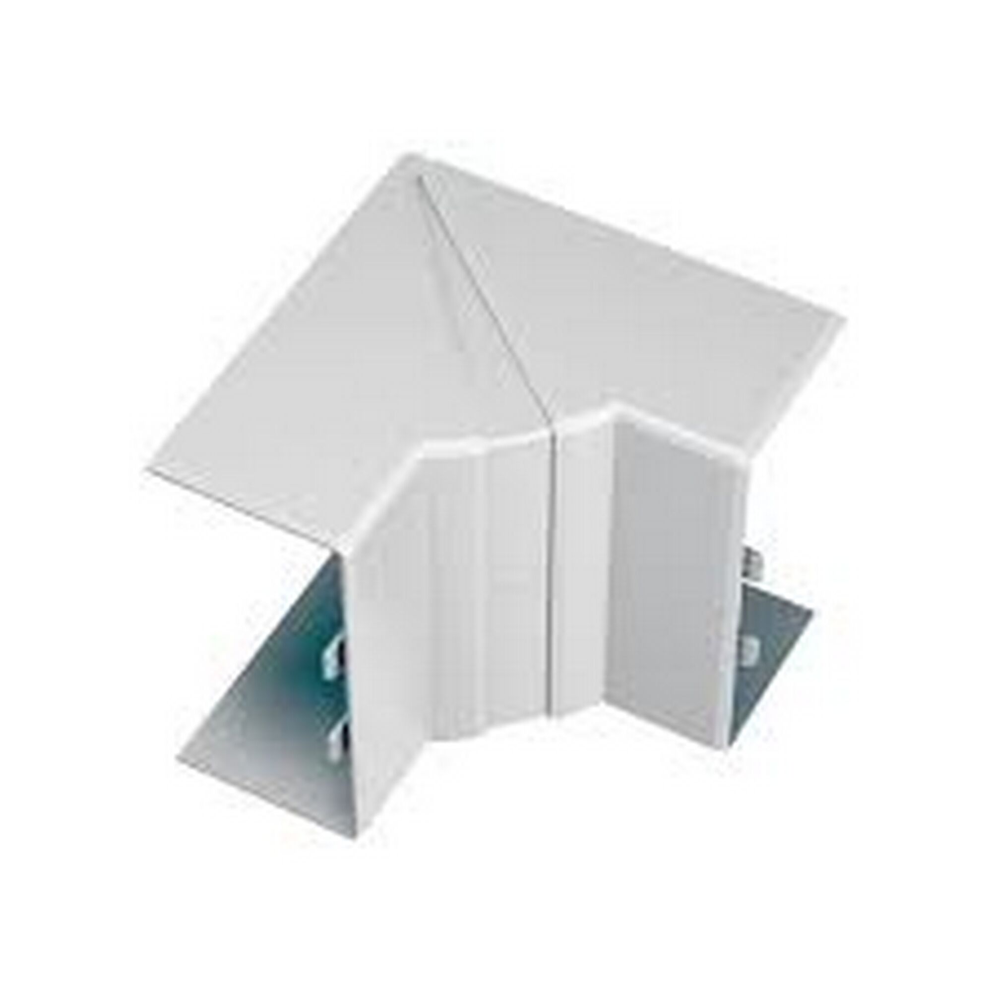 weiße Brüstungskanal Innenecke