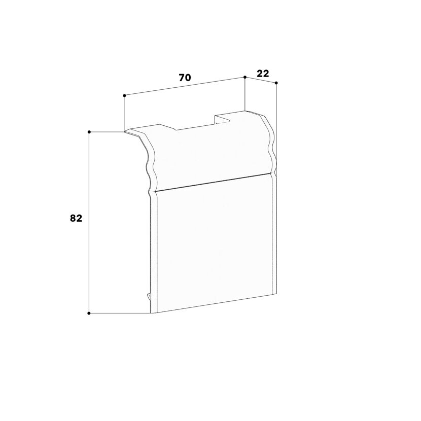 T-Stück Berliner Profil P 10x30 weiß