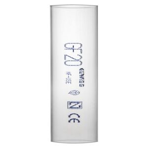 Muffe für biegsame Rohre transparent Ø 5 x 12,5 cm
