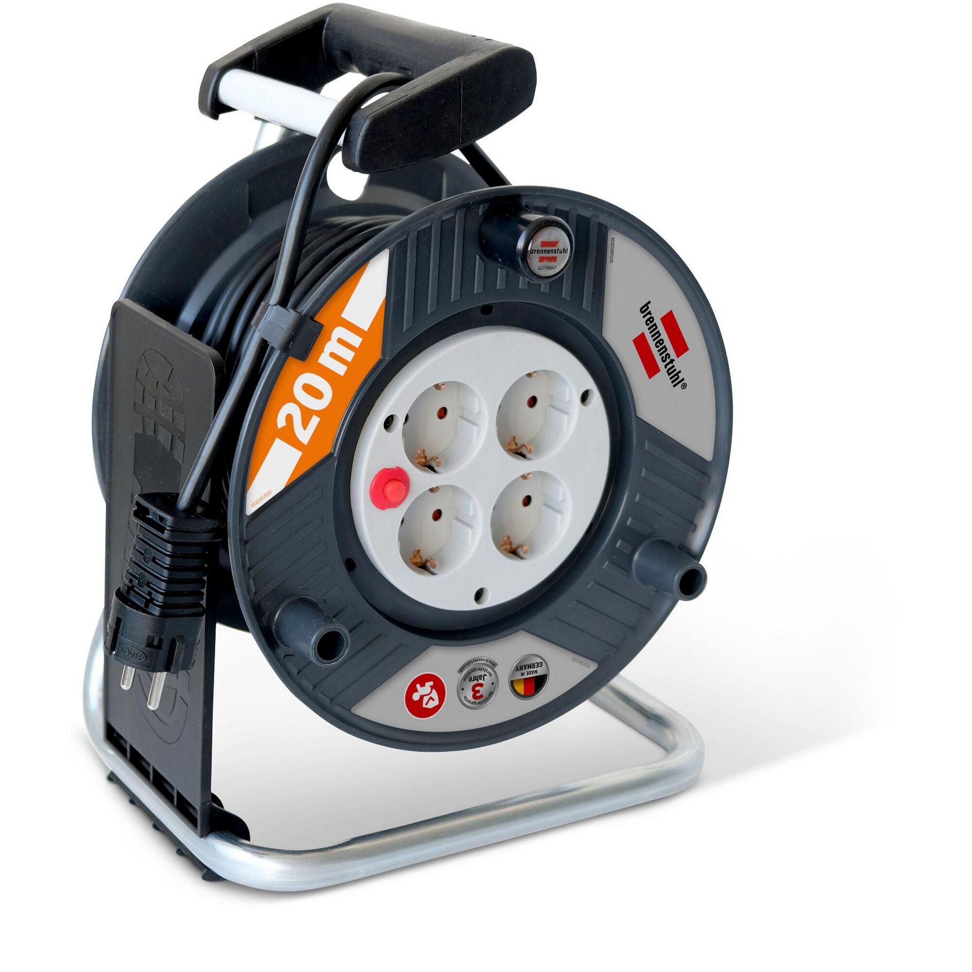 Brennenstuhl Kabeltrommel 20 m mit vier Steckdosen