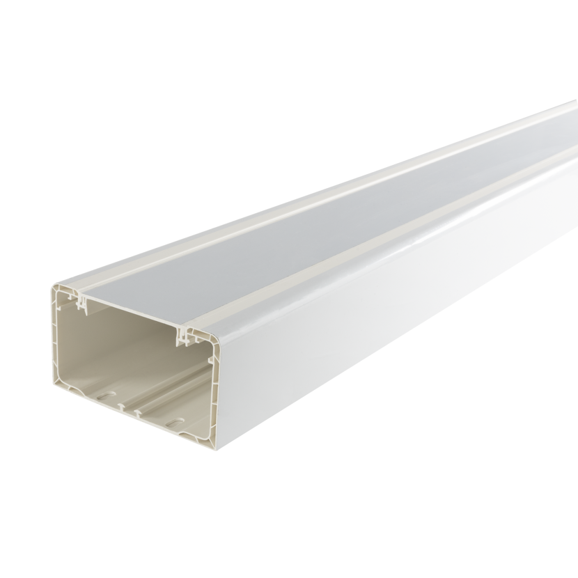 Weißer Brüstungskanal 70 x 130 x 2000 mm