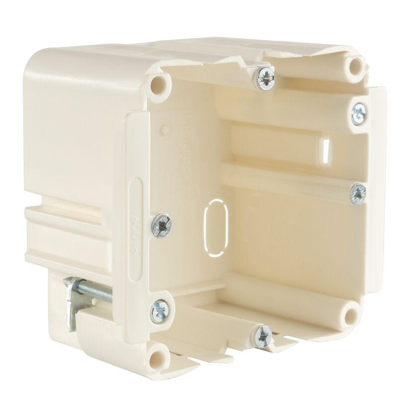 Beige Einbaudose für Brüstungskanal