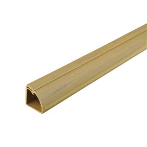 Design Kabelkanal 1/4 Kreis holzfarben 200 x 2,2 x 2,2 cm