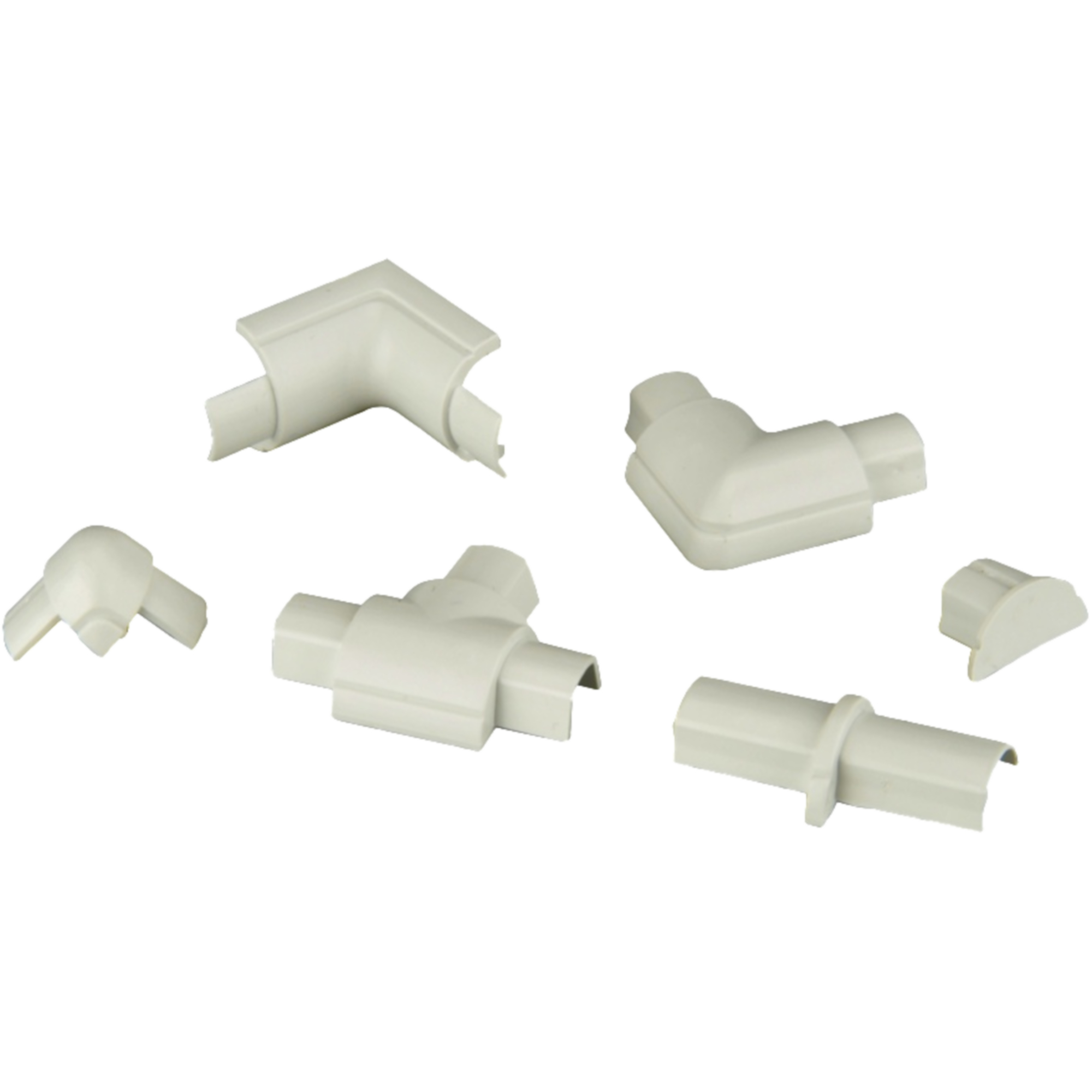 Verbindungsset für Kabelkanal weiß 16 x 8 mm, 13-teilig