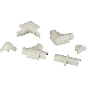 Verbindungsset für Kabelkanal weiß 16 x 8 mm, 13-teilig