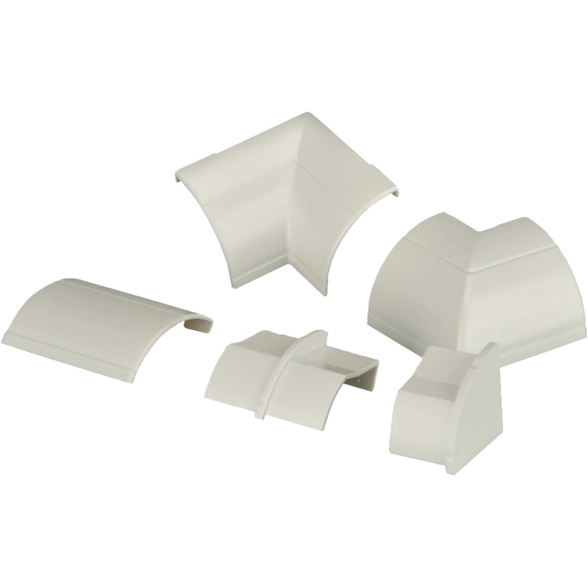 Verbindungsset für Kabelkanal weiß 22 x 22 mm, 9-teilig