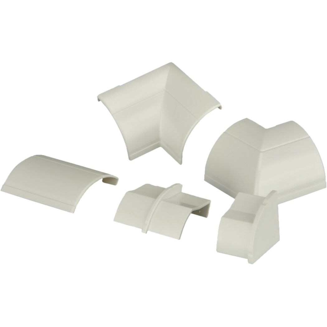 Verbindungsset für Kabelkanal weiß 22 x 22 mm, 9-teilig