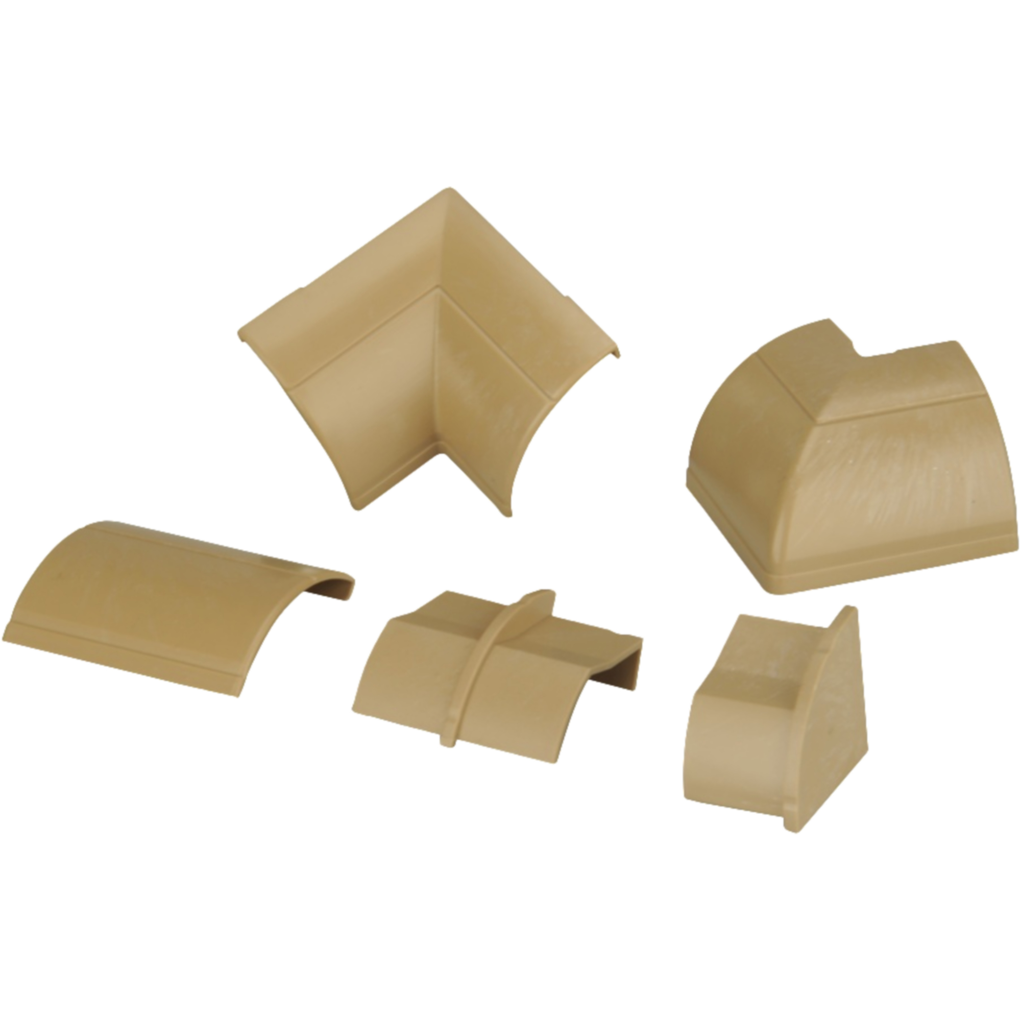 Verbindungsset für Kabelkanal holzfarben 22 x 22 mm, 9-teilig