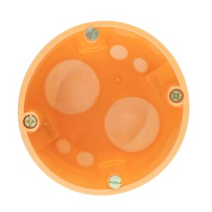 Hohlwanddose orange winddicht Ø 68 mm x 61 mm