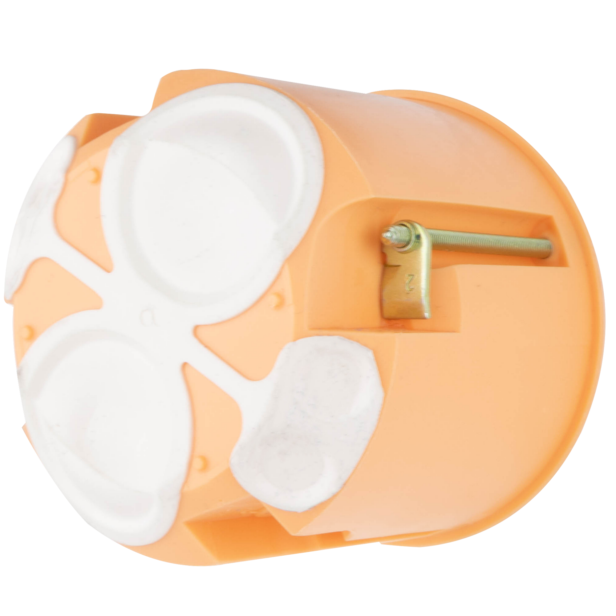 Hohlwanddose orange winddicht Ø 68 mm x 61 mm