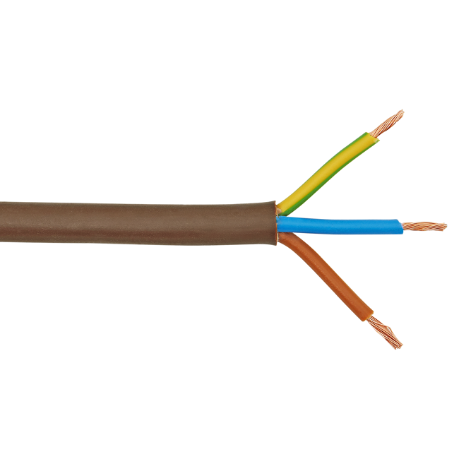 Bild von Schlauchleitung H03VV-F3G 0,75 mm² braun