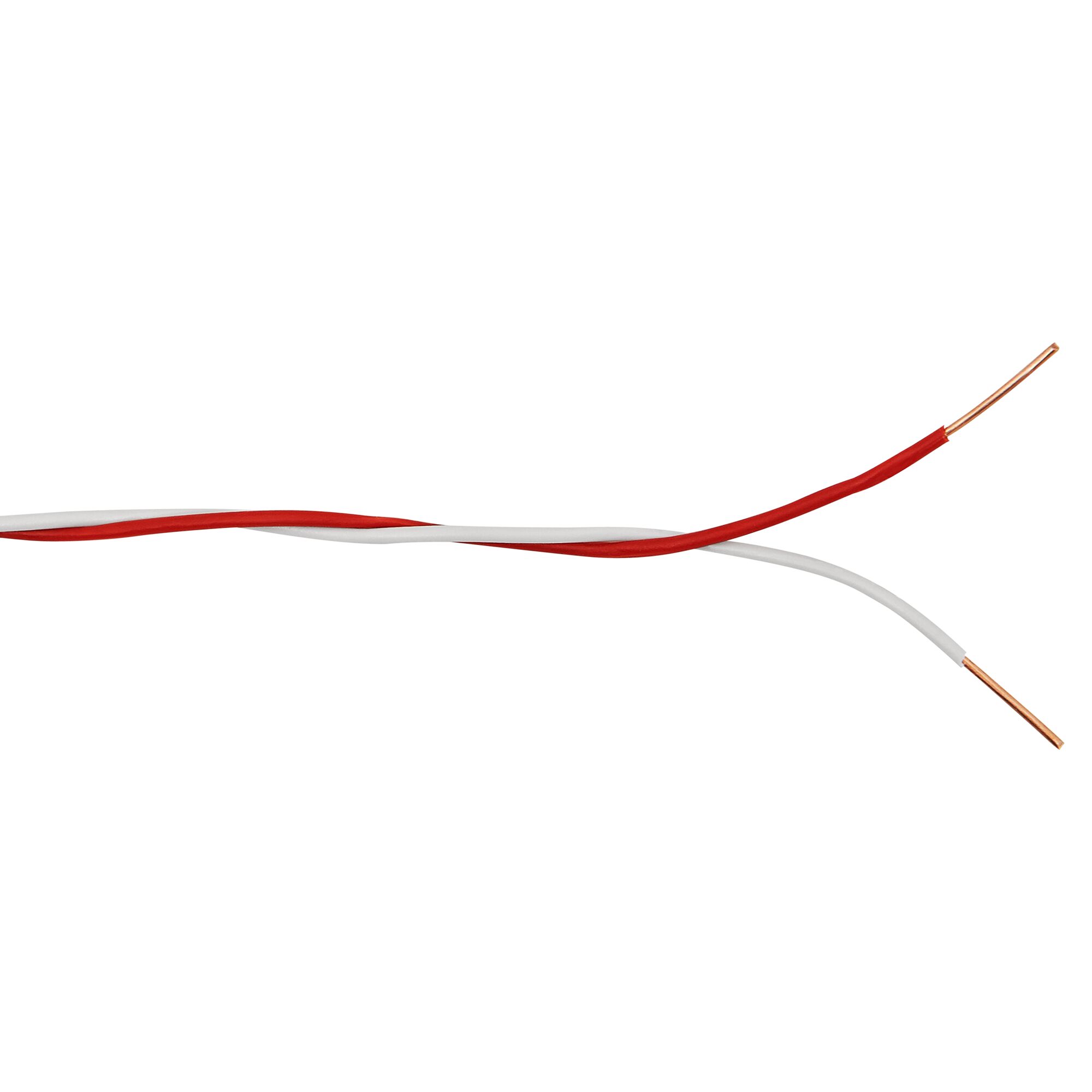 Roter und weißer Klingeldraht