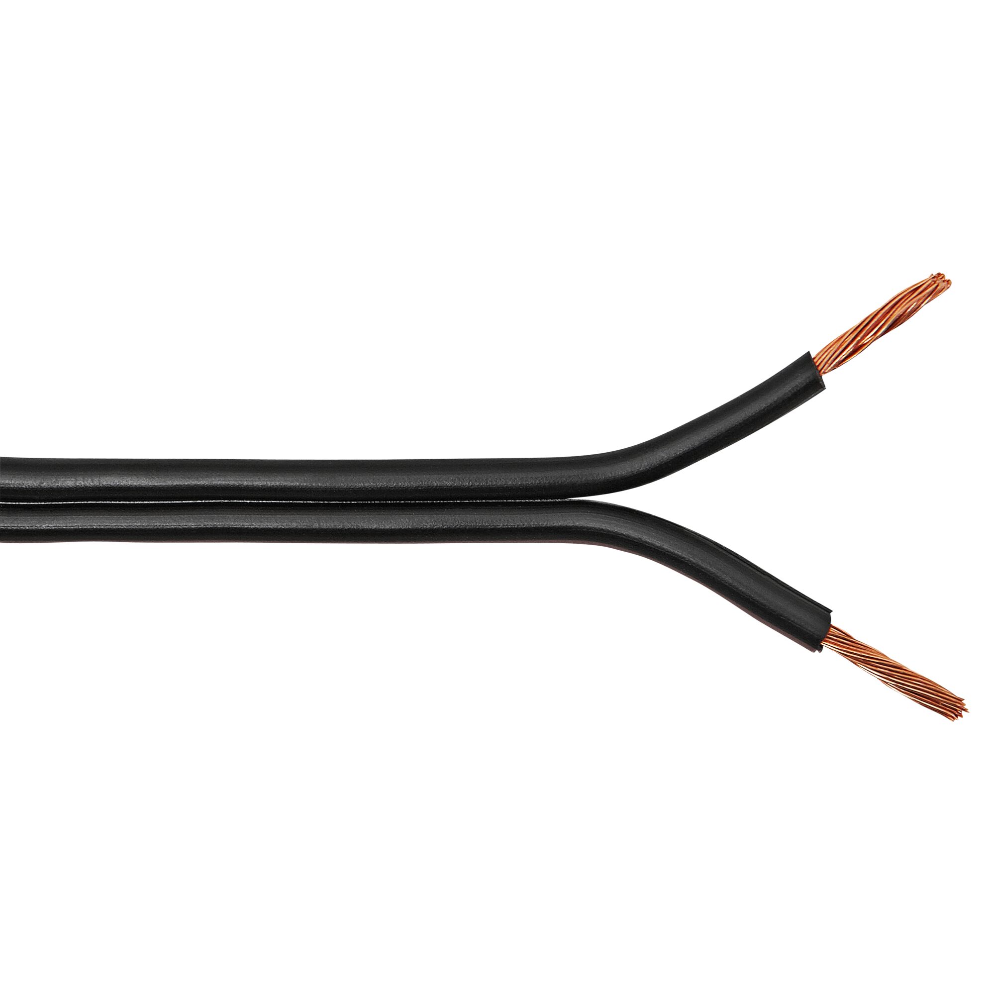 Schwarzes Lautsprecherkabel