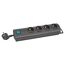 Steckdosenleiste 'Primera-Line' 4-fach schwarz 1,5 m
