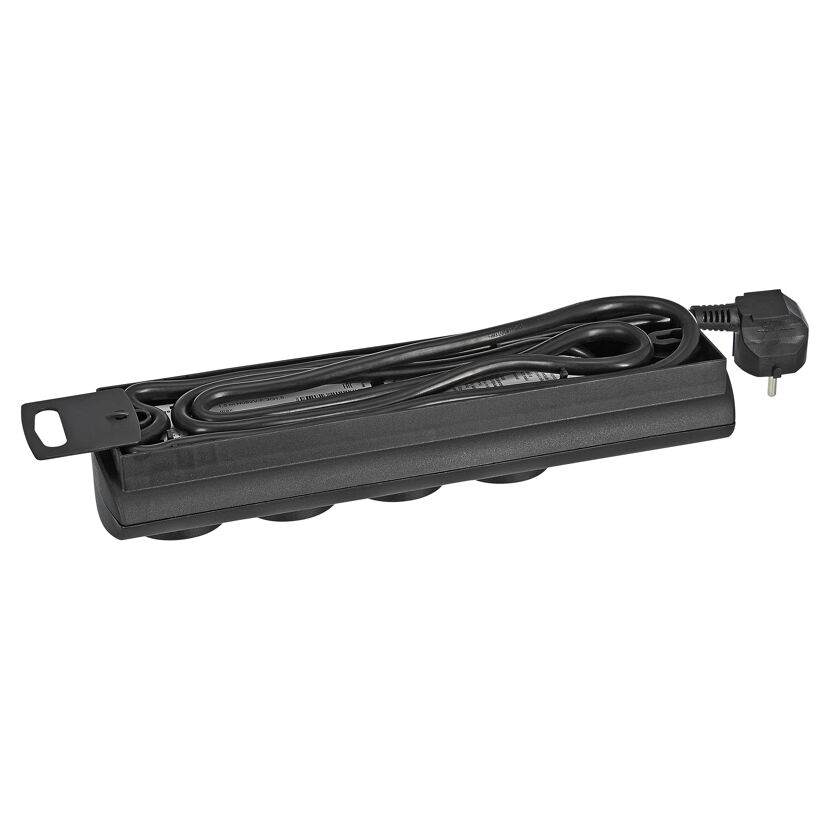 Steckdosenleiste 'Primera-Line' 4-fach schwarz 1,5 m