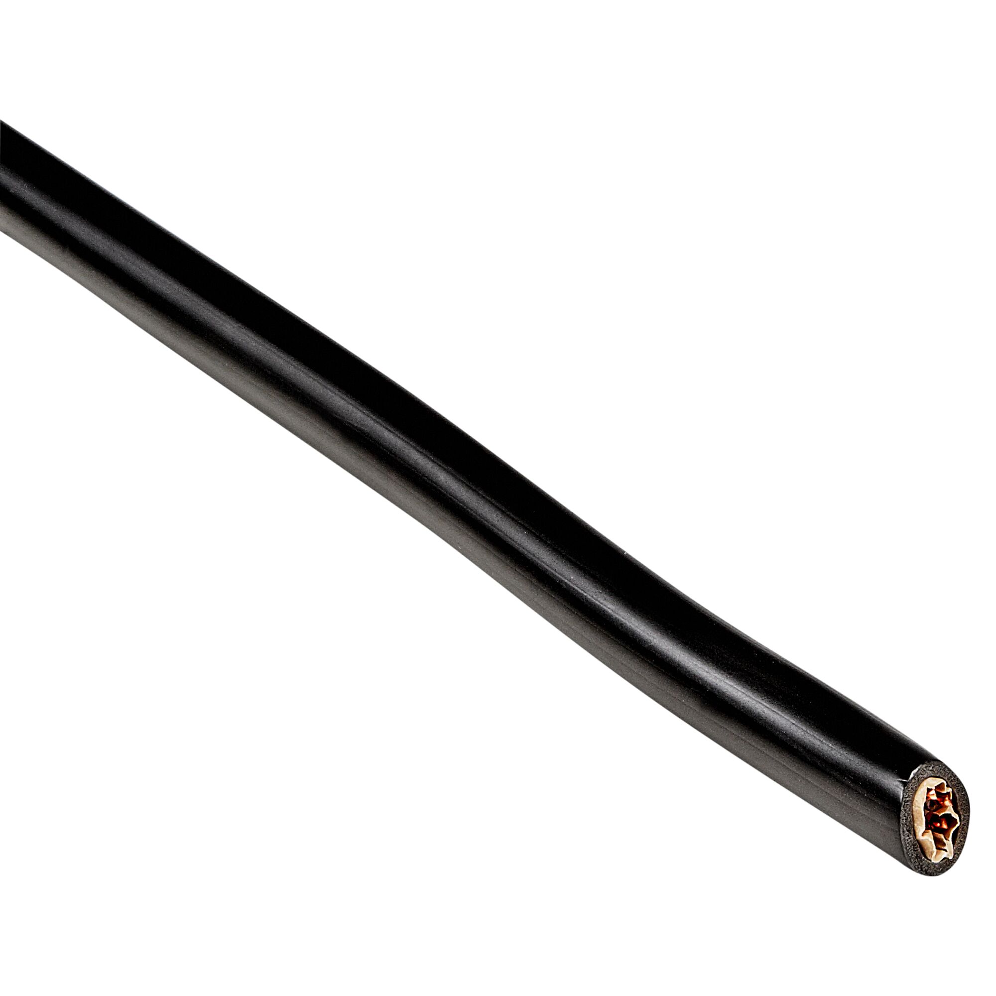 Schwarzes 5-adriges Erdkabel