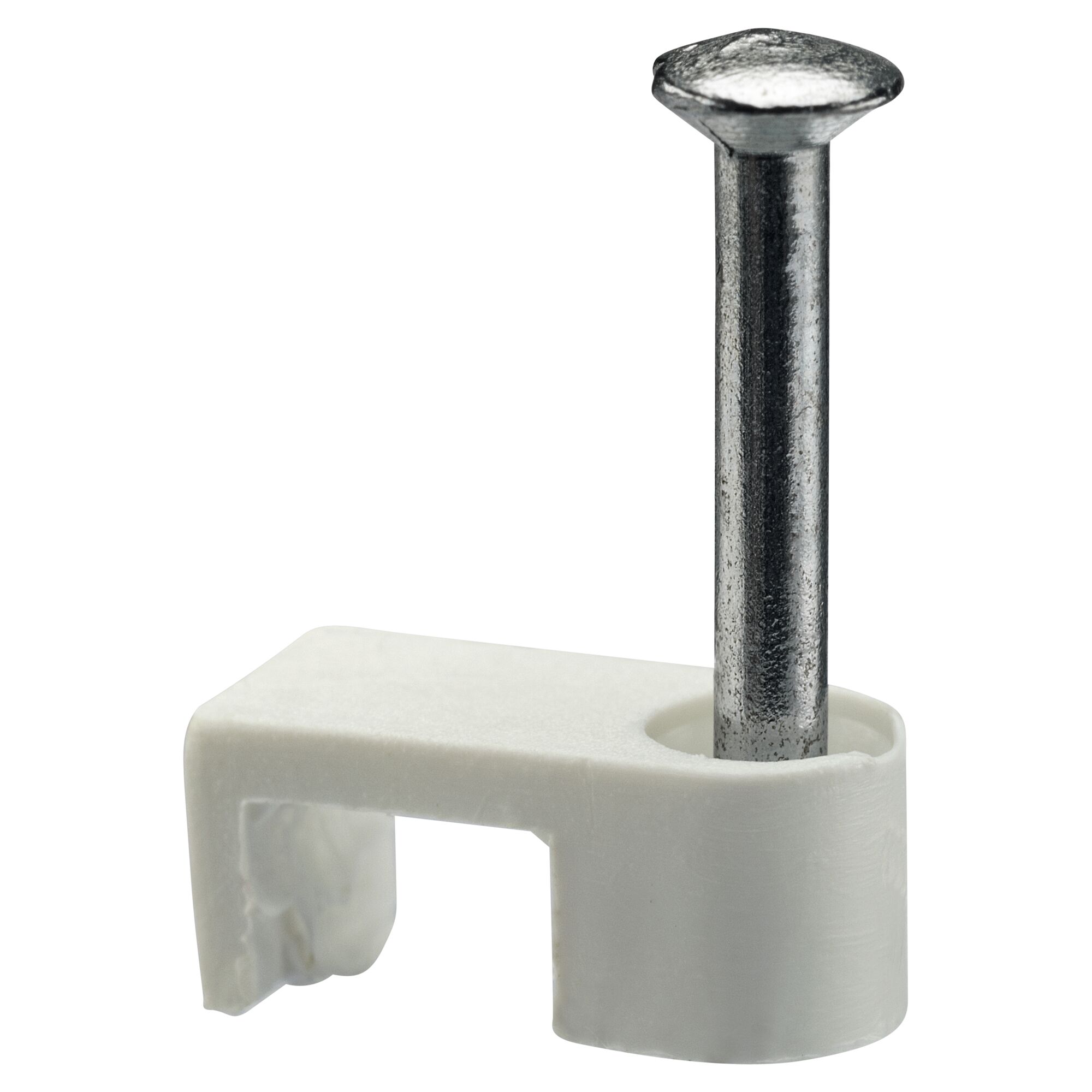 Weiße NYFAZ-Schelle mit Nagel