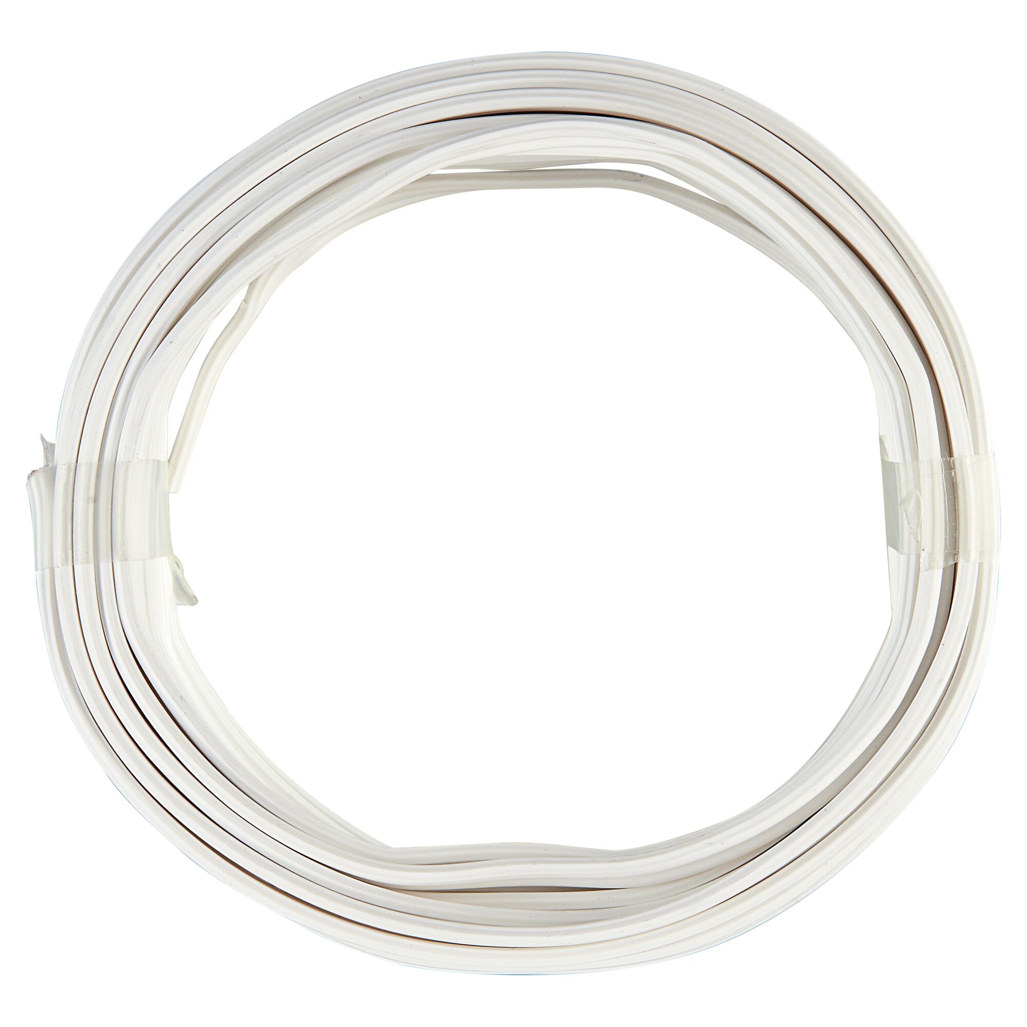 Aufgerolltes weißes Kabel