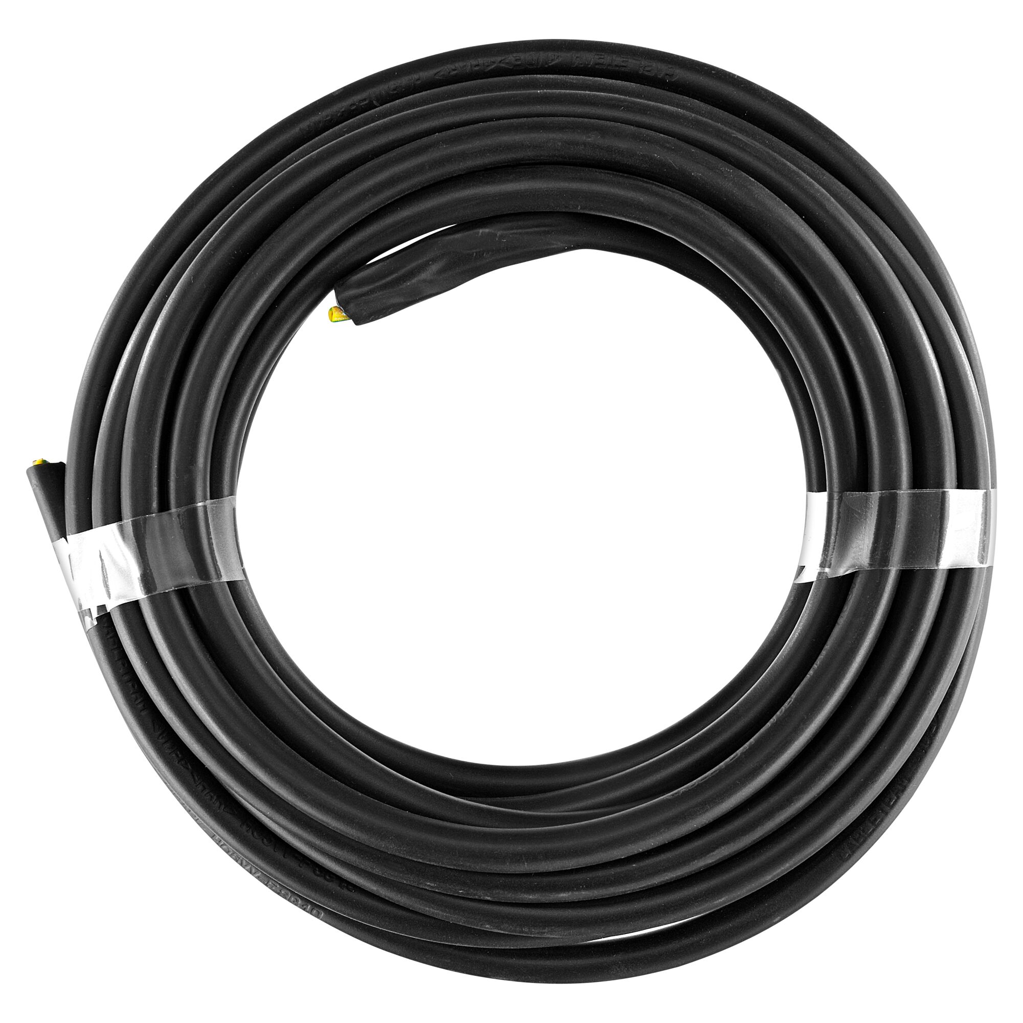 Schwarze Schlauchleitung HO3VVF 3G0,75, 5 m