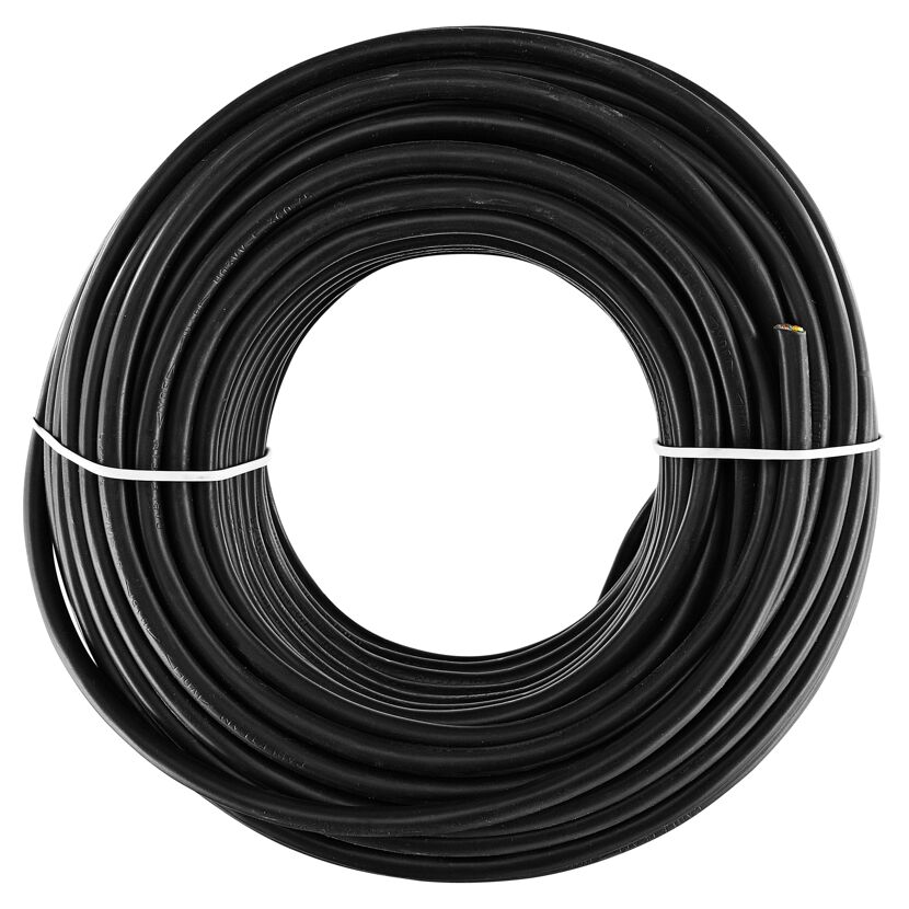 Rundlitze HO3VV-F 0,75 mm² schwarz 3-adrig 25 m