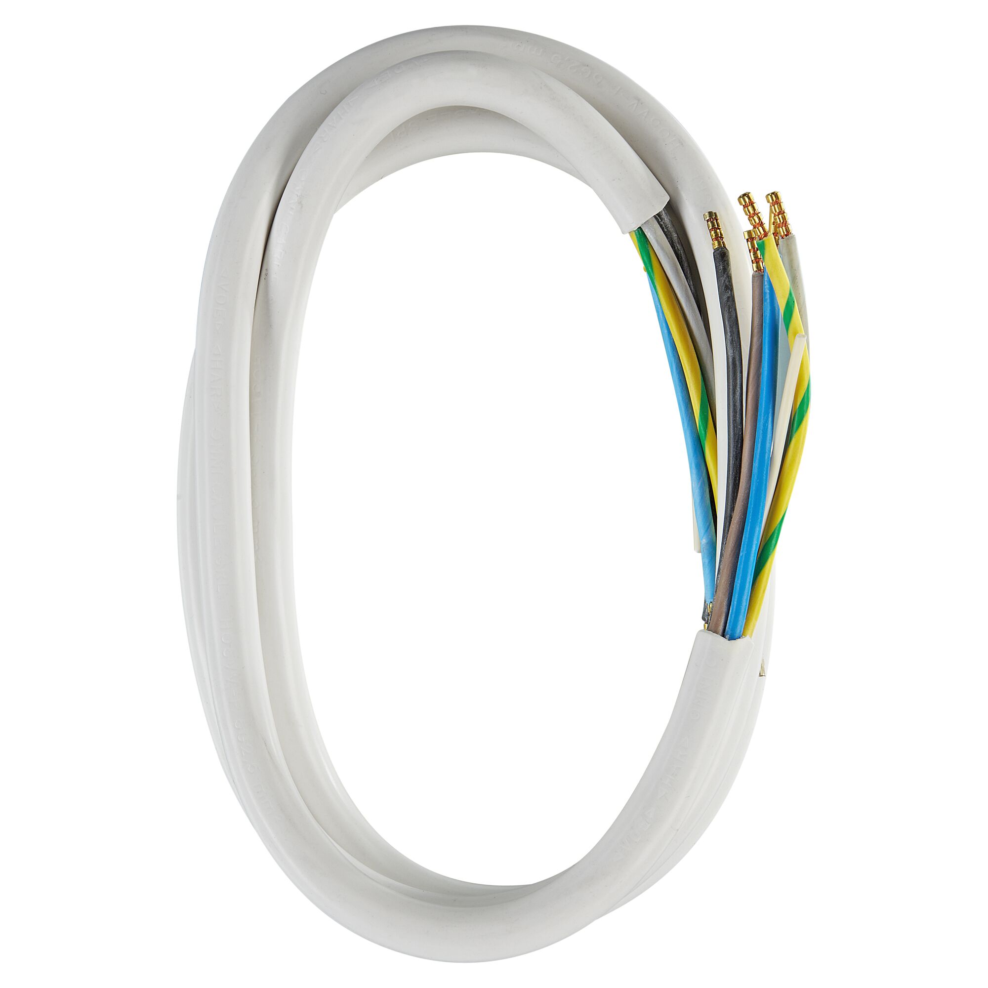 Weiße Herdanschlussleitung 1,5 m