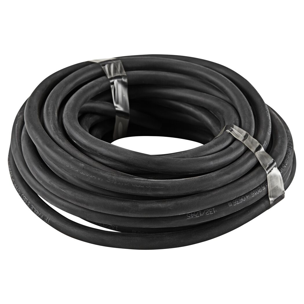 Aufgerolltes schwarzes Kabel