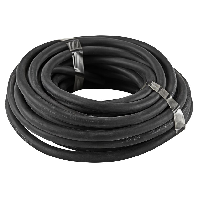 Aufgerolltes schwarzes Kabel